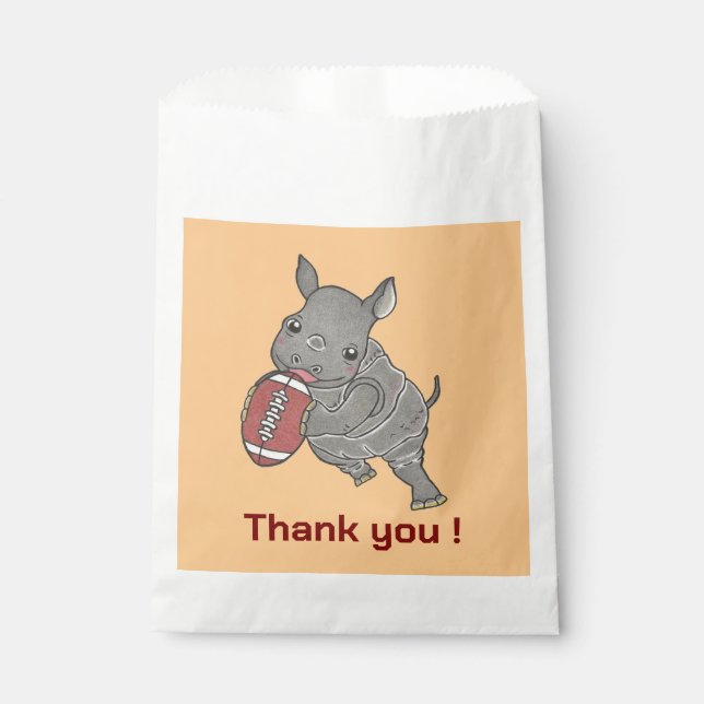 Sacolinha Bolsas De Favor Do Boneco Rhino (Frente)