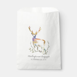 Sacolinha Bolsas De Favor Do Casamento De Deer Rustic