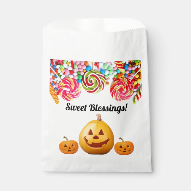 Sacolinha Bolsas de Favor do Halloween (Frente)