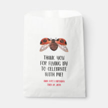 Bolsas de Favor do Partido Personalizado Ladybug