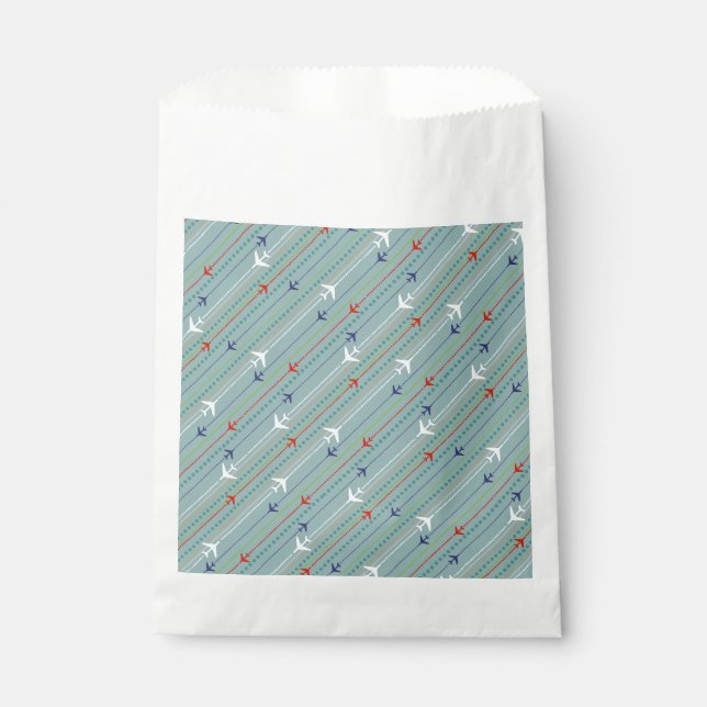 Sacolinha Bolsas de favorecimento de padrão do avião (Frente)