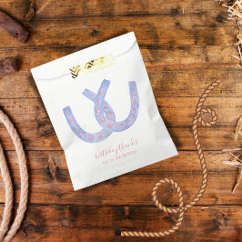 Sacolinha Bolsas de favores cor-de-rosa-azul-ferradura ocide