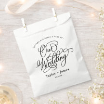 Bolsas de Favoritos de Casamento de Cores Editávei