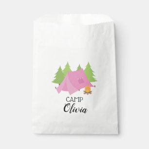 Sacolinha Bolsas de festa de aniversário de camping Glamping