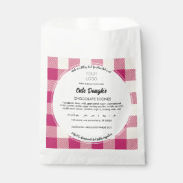 Sacolinha Bolsas de Modelo de Etiqueta de Comida de Cotagem