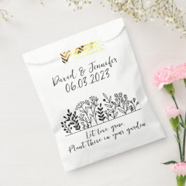 Sacolinha Bolsas De Papel De Casamento De Jardim Floral