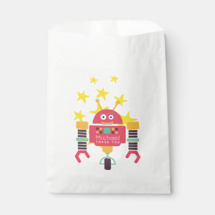 Sacolinha Bolsas De Robot Party Fun Boys, Aniversário Perso