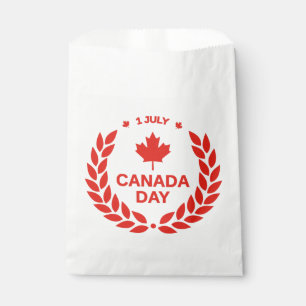 Sacolinha Bolsas de Wreath no Dia do Canadá