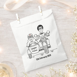 Sacolinha Bolsas Favoráveis ao Casamento de Motocicleta Per