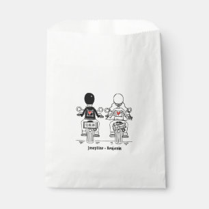 Sacolinha Bolsas Favoráveis ao Casamento de Motocicleta Per