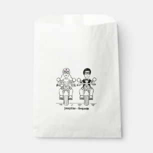 Sacolinha Bolsas Favoráveis ao Casamento de Motocicleta Per