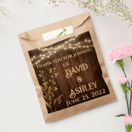 Sacolinha Bolsas Rustic Wedding Favor