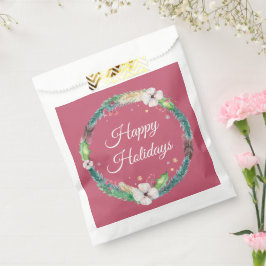 Sacolinha Bonito Boho Holiday Wreath