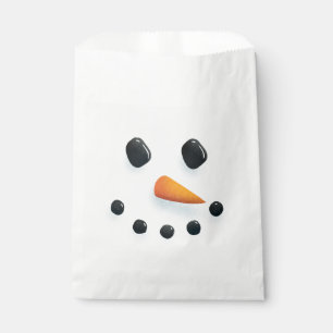 Sacolinha Bonito boneco de neve ilustrado no Natal
