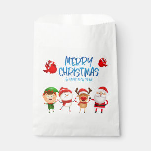 Sacolinha Bonito Pai Natal Clause Rudolph Snowman Feliz Nata