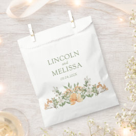 Sacolinha Bonito Peach e Casamento Floral Branco