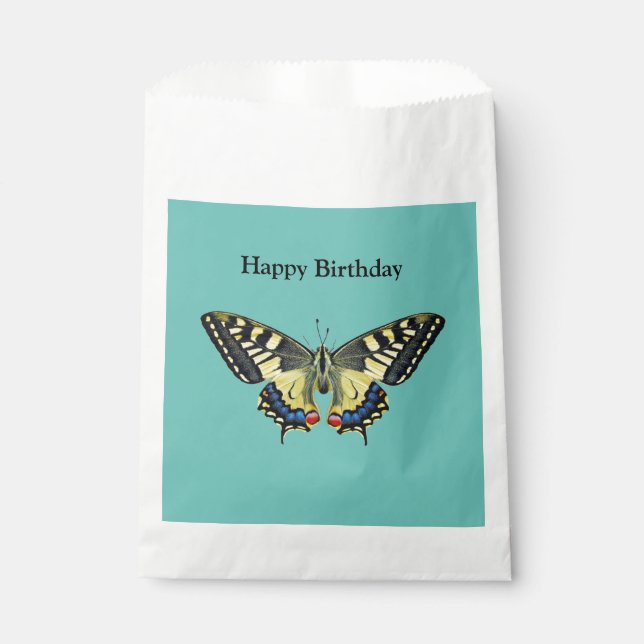 Sacolinha Borboleta amarela e preta (Frente)