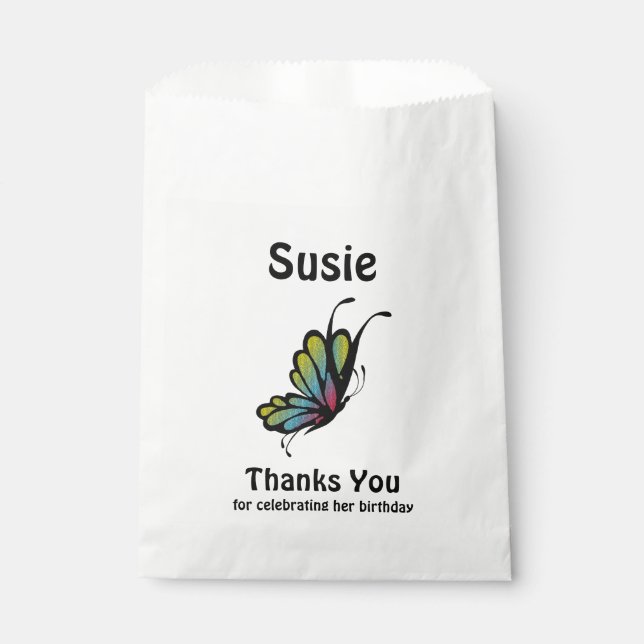 Sacolinha Borboleta Obrigado (Frente)