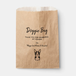 Sacolinha Boston Terrier Doggie Bag para Casamento, Favor Bo
