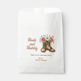 Sacolinha Botas Rústicas e Brunch Espumante no Chá de Noiva