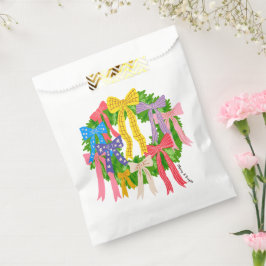 Sacolinha Bow Merry And Bright Christmas 