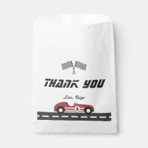 Boys Vintage Red Race Car Festa de aniversário