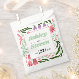 Sacolinha Branca retrorada colorida, flores folclóricas, cas