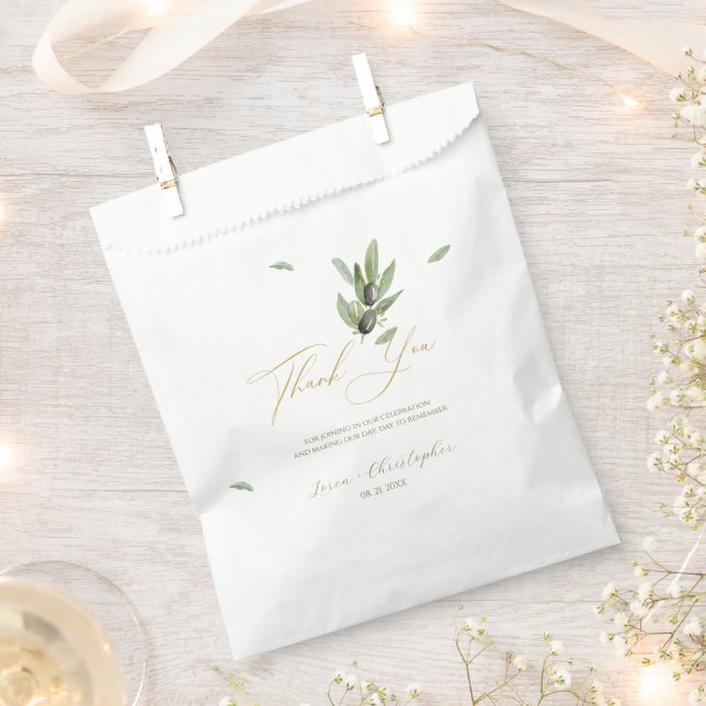 Sacolinha Branch De Folhas Da Toscana - Obrigado (Cortado)