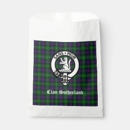 Sacolinha Brasão da Clan Sutherland e Tartan 