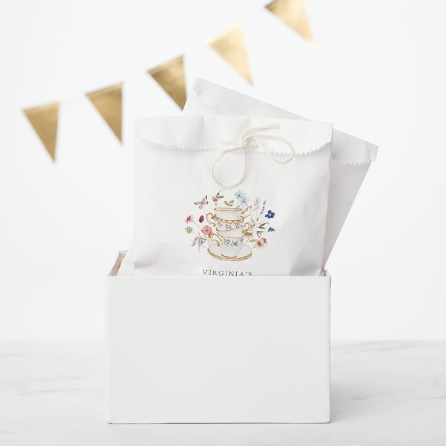 Sacolinha Bridal Tea Party Favor Bolsas (Bridal Tea Party Favor Bags by Painted Paperie
)