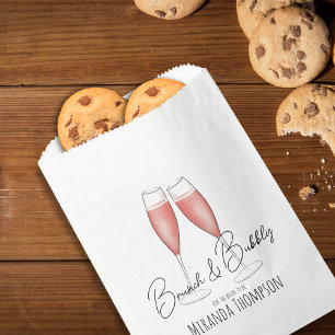 Sacolinha Brunch Clássico de Chá de panela Rosa e Borracha