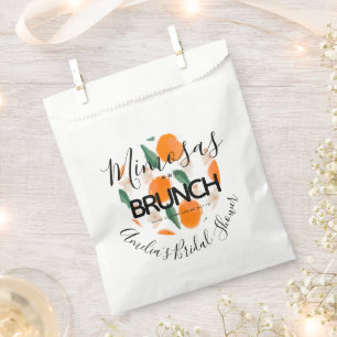 Sacolinha Brunch de Mimosa Desenhado à Mão Chá de Noiva