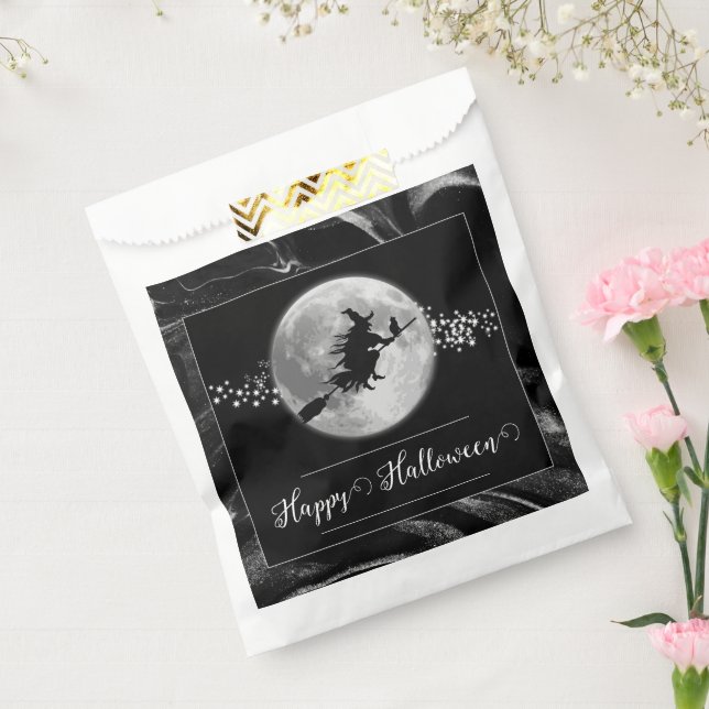 Sacolinha Bruxa Negra Silhouette Halloween (Selado)