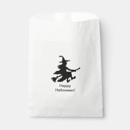 Sacolinha Bruxa Voadora - Amarelo - Feliz Halloween - Saca d
