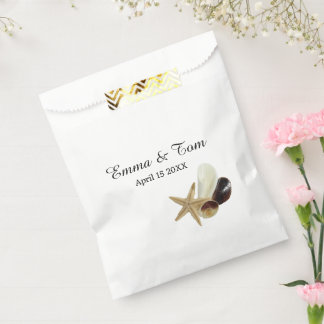 Sacolinha Buquê de Seashell Minimalista de Chic Costeira