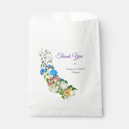 Sacolinha Buquês de Rosas multicolores em texturas de seda