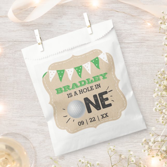 Sacolinha Buraco Em Um Rapaz primeiro aniversario De Golfe P (Cortado)