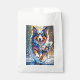 Sacolinha Cachorro colorido gigante feliz brincalhão engraça