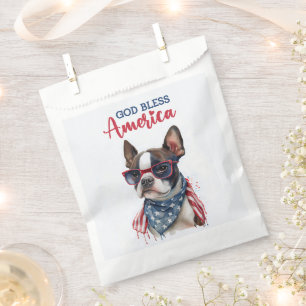 Sacolinha Cachorro Patriota - Boston Terrier