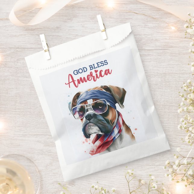 Sacolinha Cachorro Patriota-Boxer (Cortado)