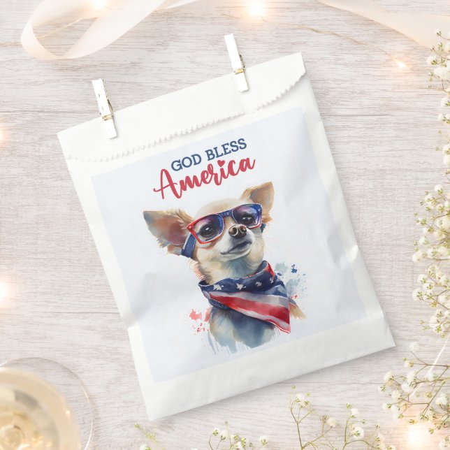 Sacolinha Cachorro Patriota-Chihuahua (Cortado)