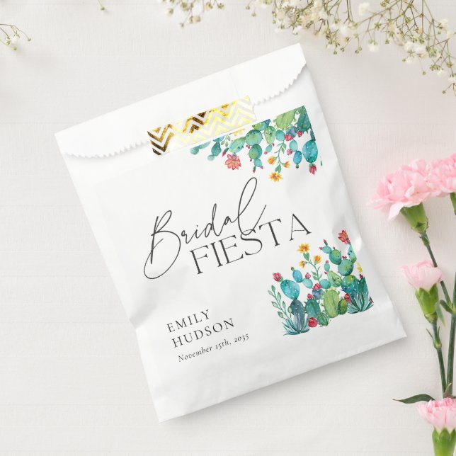 Sacolinha Cactus Festa Mexicana Chá de Noiva (Selado)