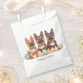 Sacolinha Cães Pastor Alemão Feliz Páscoa