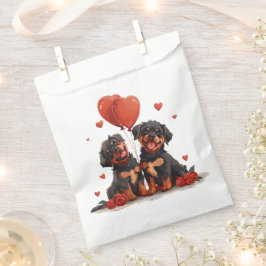 Sacolinha Cães Rottweiler no Dia dos Namorados