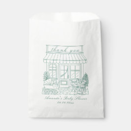 Sacolinha Cafe Bebe Bonjour Baby Shower