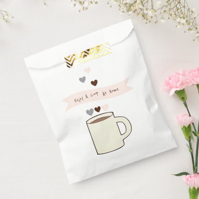 Sacolinha Café Chá de Noiva para Levar Grãos de Café (Selado)