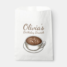Sacolinha Café Latte Cappuccino Festa de Aniversário Brunch