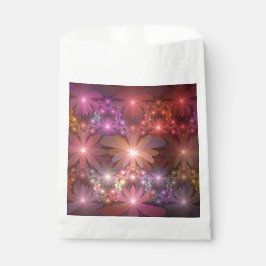 Sacolinha Cama De Flores Arte Fractal Abstrato brilhante Col