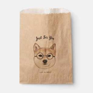 Sacolinha Cão do hipster, Shiba Inu   apenas para você fei