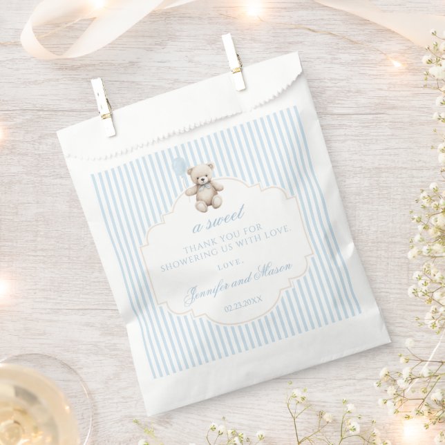 Sacolinha Carneiro azul de ursos balões bebê chá obrigado vo (Cortado)